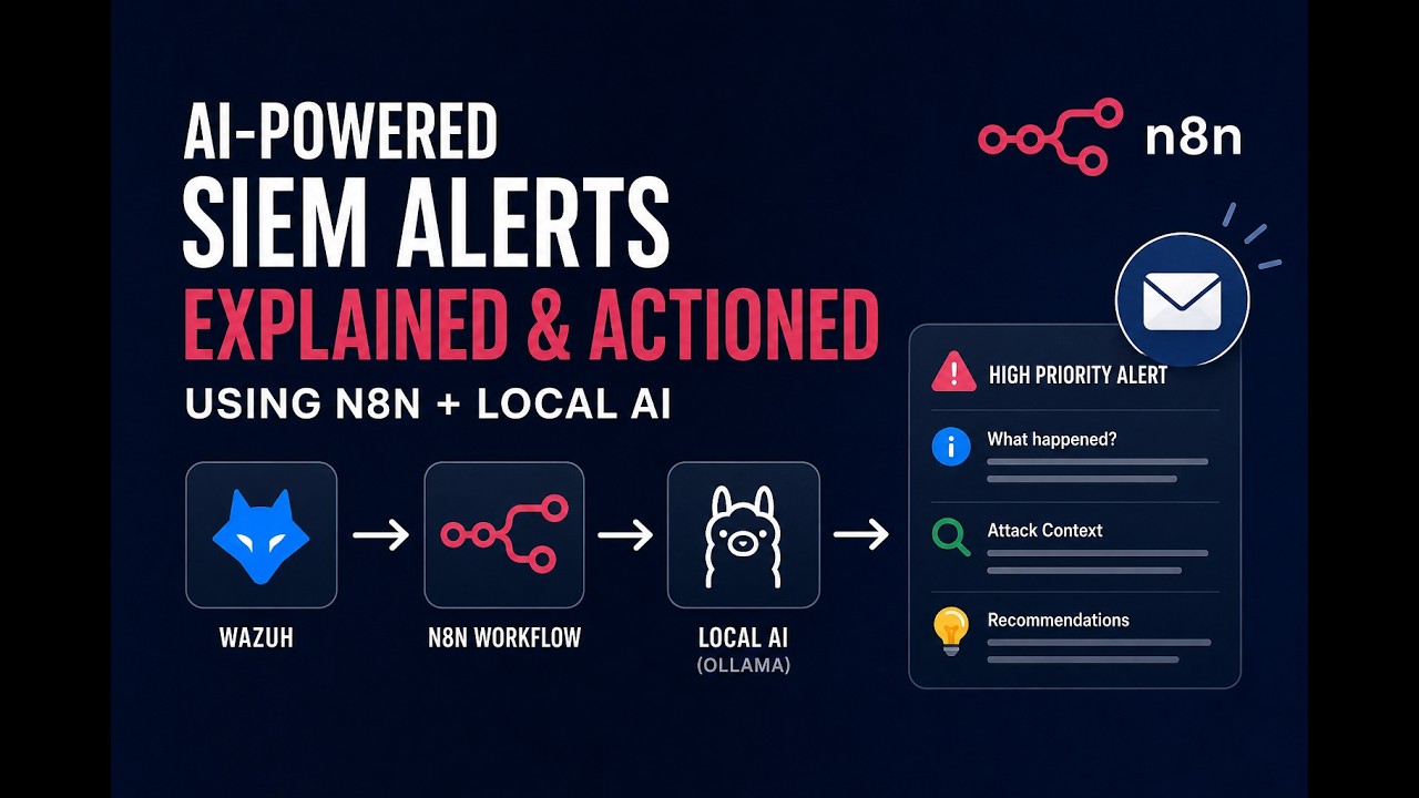 AI-Powered SIEM Alerts with n8n + Local AI | Wazuh SOC Automation