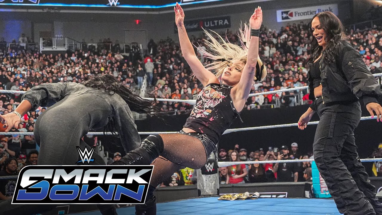 Nia Jax & Lash Legend attack Kabuki Warriors and Alexa Bliss & Charlotte Flair: SmackDown highlights