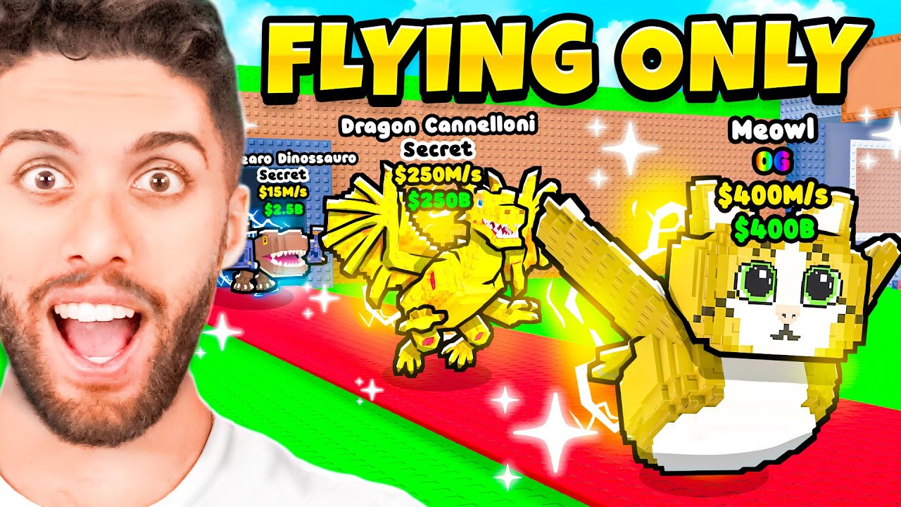 $0 To $1 TRILLION with FLYING ONLY  BRAINROTS