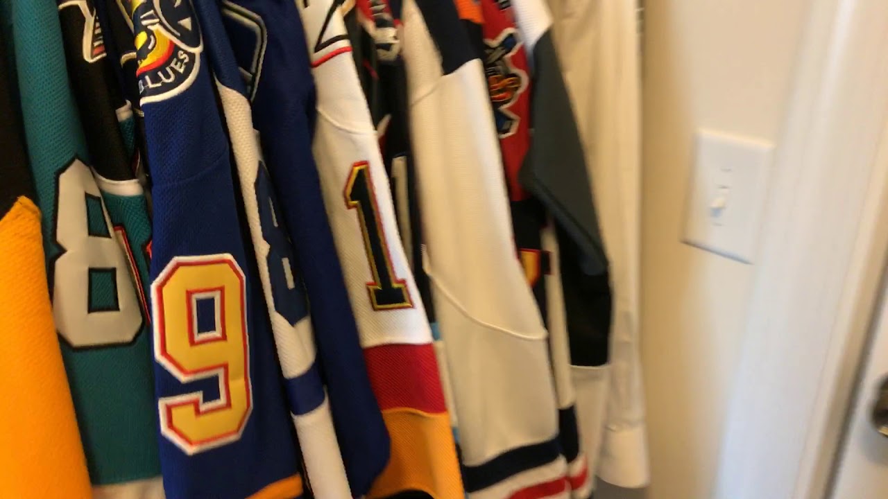 My over 120 Hockey Jersey Collection!