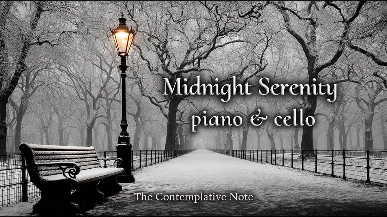 Midnight Serenity 🌿🎹❄️ Calming Piano & Cello to Unwind Your Mind