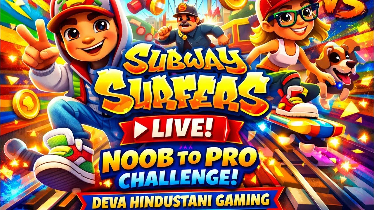 Subway Surfers Noob Se Pro Challenge 🔥 | Full Gameplay Hindi | Deva Hindustani Gaming