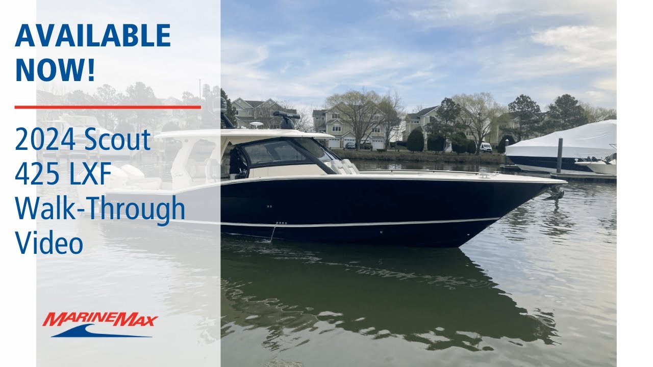 Available Now! 2024 Scout 425 LXF Boat For Sale at MarineMax Kent Island, MD