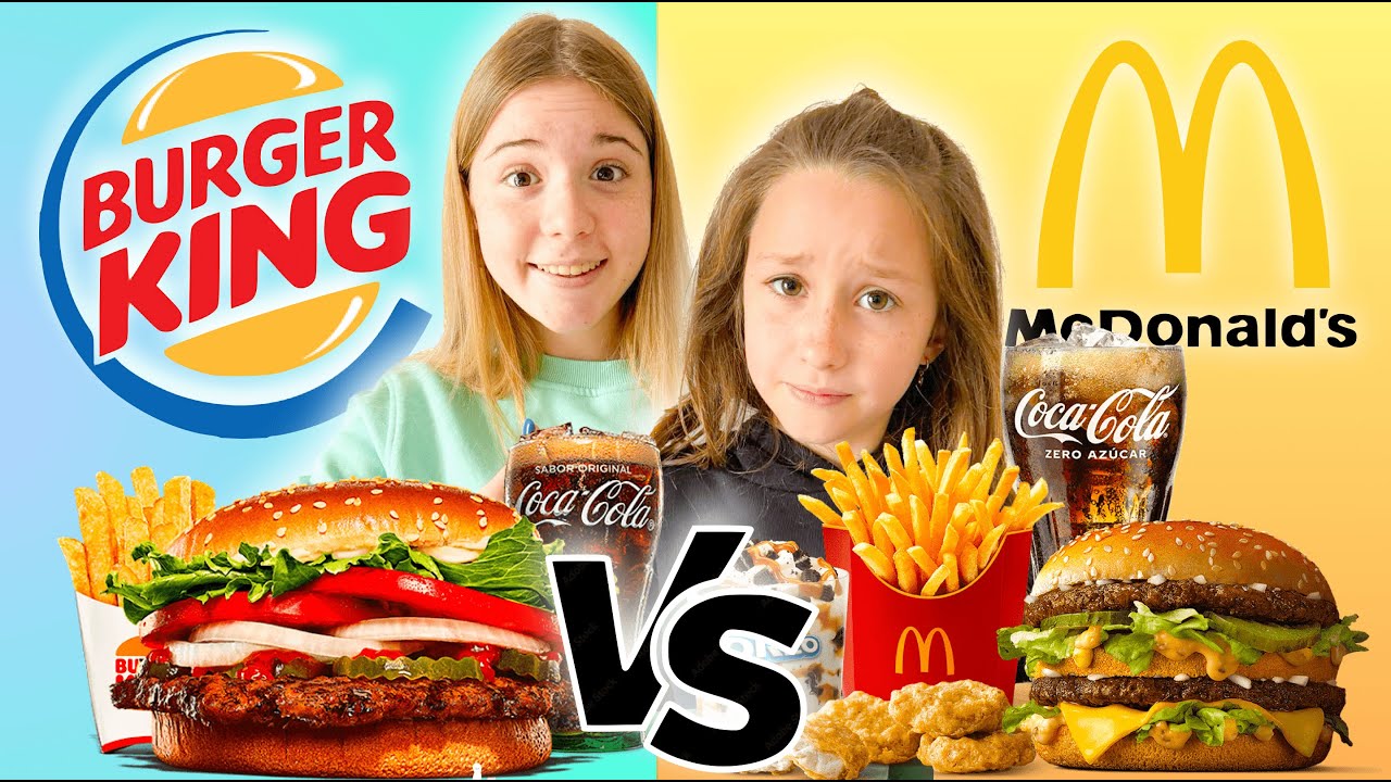 McDonald´s Vs BURGUER KING 🍔🍟 CUÁL ES MEJOR? Daniela y Martina prueban TODO