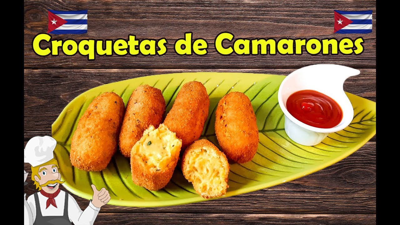 Croquetas de Camarones Receta/Croquetas de Gambas