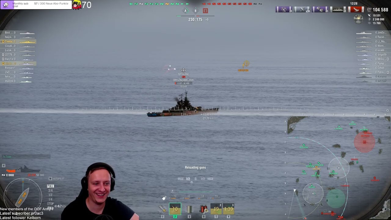 Ohio - American 457mm shells punish!