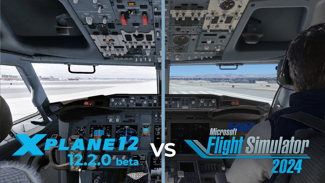 X-Plane 12 vs MSFS 2024 | Comparison of Boeing 737 & Cessna 172 Cold & Dark Startup