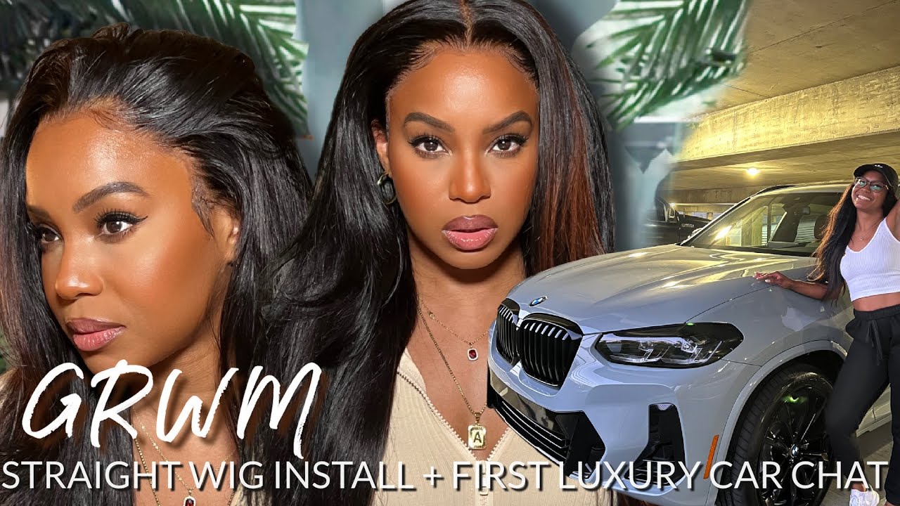 GRWM | My first luxury car at 35? | STRAIGHT WIG INSTALL + MAKEUP| ASHIMARY HAIR | ALWAYSAMEERA