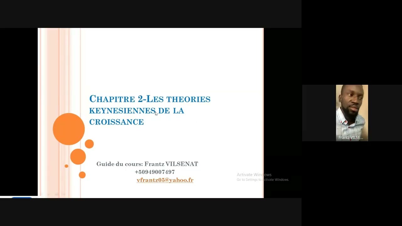 Le modele de croissance de Harrod-Domar 