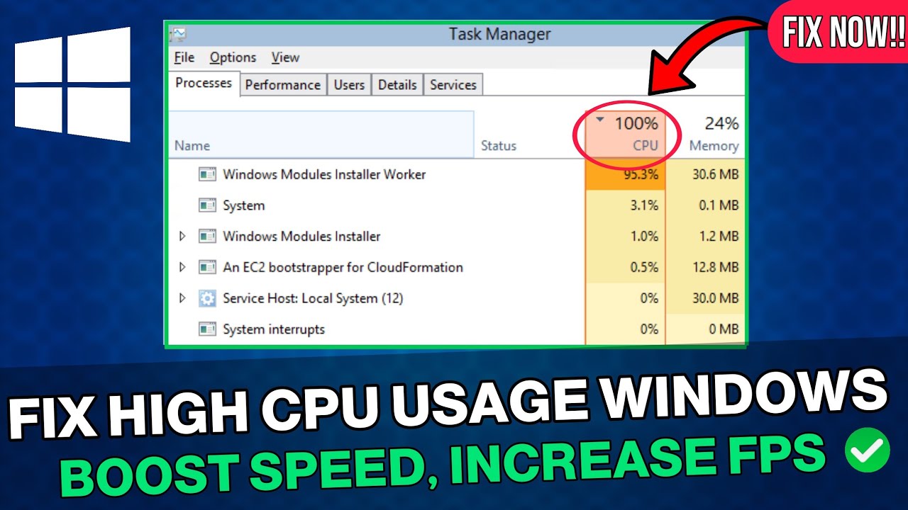 Как исправить высокую загрузку ЦП в Windows 10 или 11 &mdash; устранена 100% загрузка ЦП