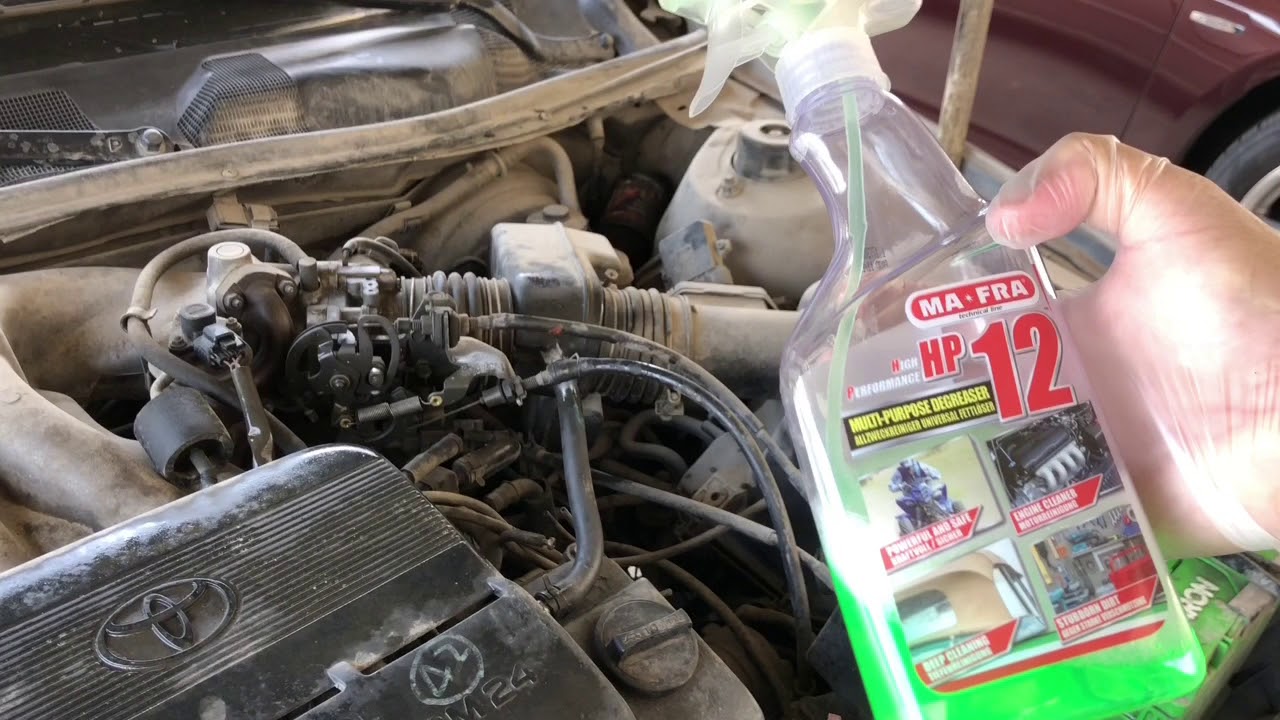 غسيل مكينة السيارة بمنتج MAFRA HP12