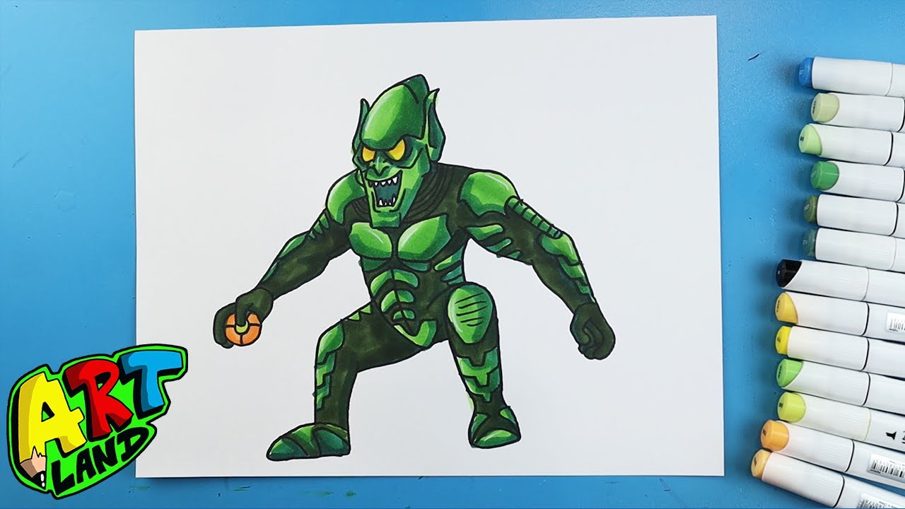 How to Draw the GREEN GOBLIN