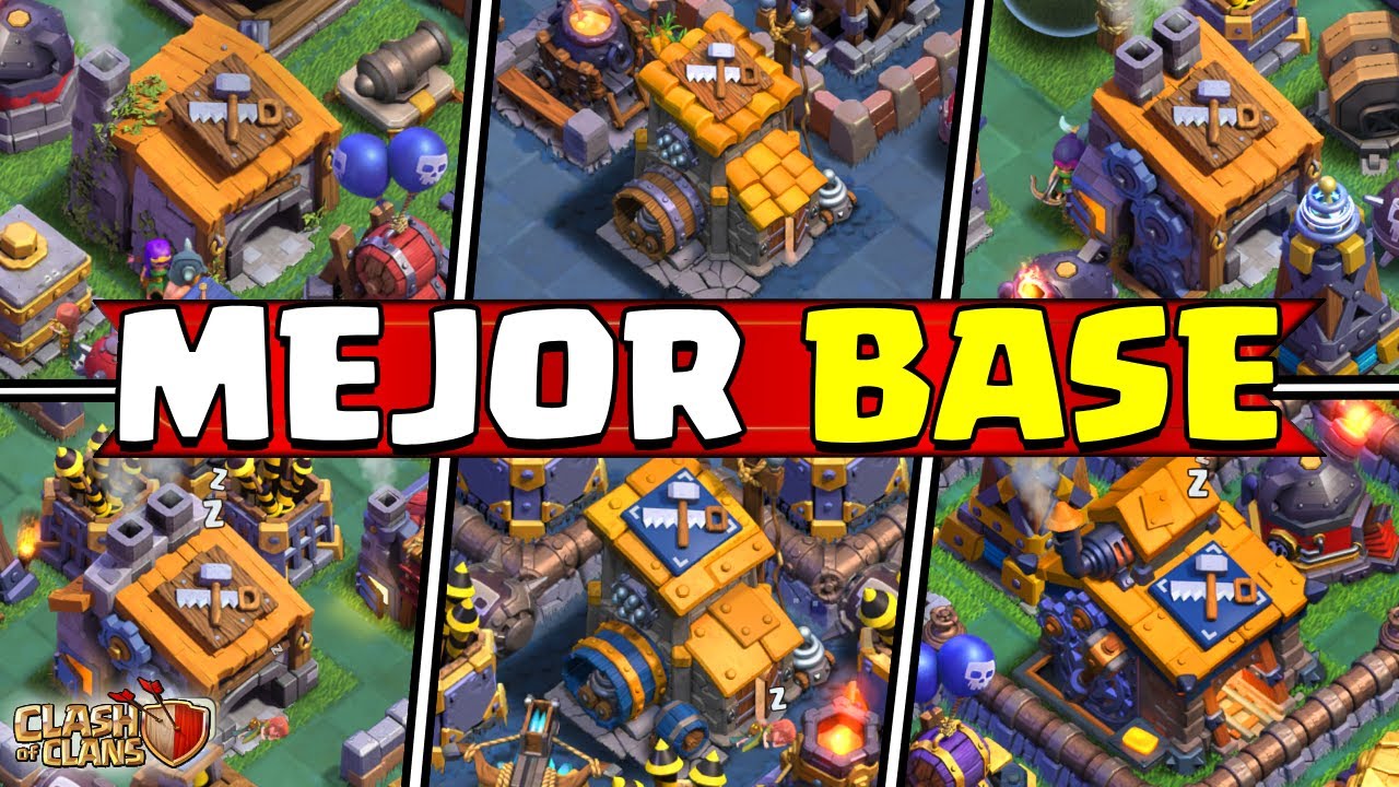 Diseño BASE del Constructor Nivel 6 7 8 9 10 | Clash of Clans Aldea Nocturna