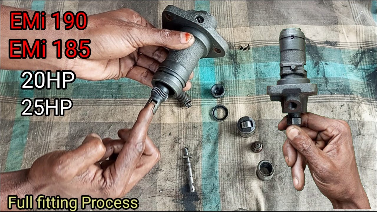 China Diesel Engine Plunger Pump Full Fitting | চায়না ডিজেল ইঞ্জিন এমি185/190 ফিটিং গাইড