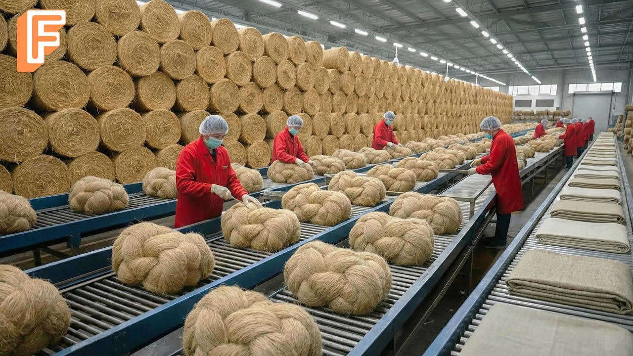 How Millions of Pounds of Linen Are Made From Flax – Inside Massive Production Line