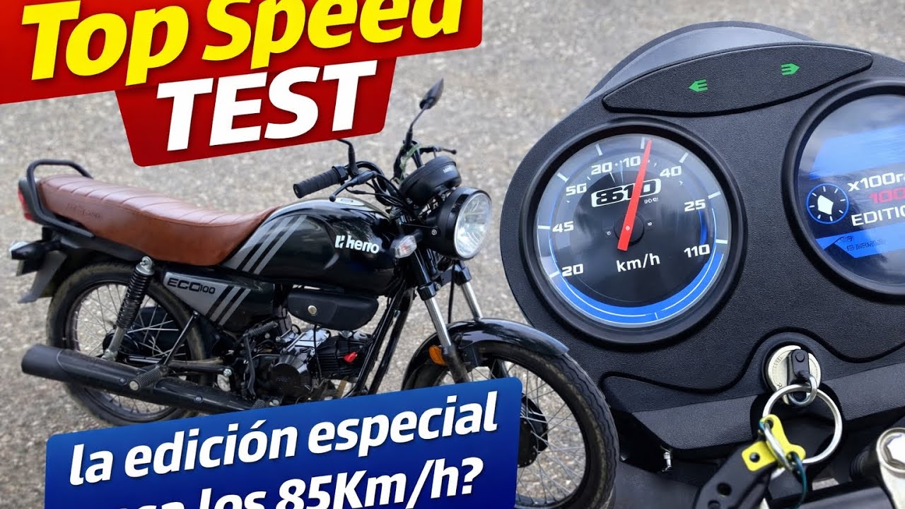 HERO ECO 100 2025 edición especial TEST velocidad y experiencia después de 15K Kilómetros 