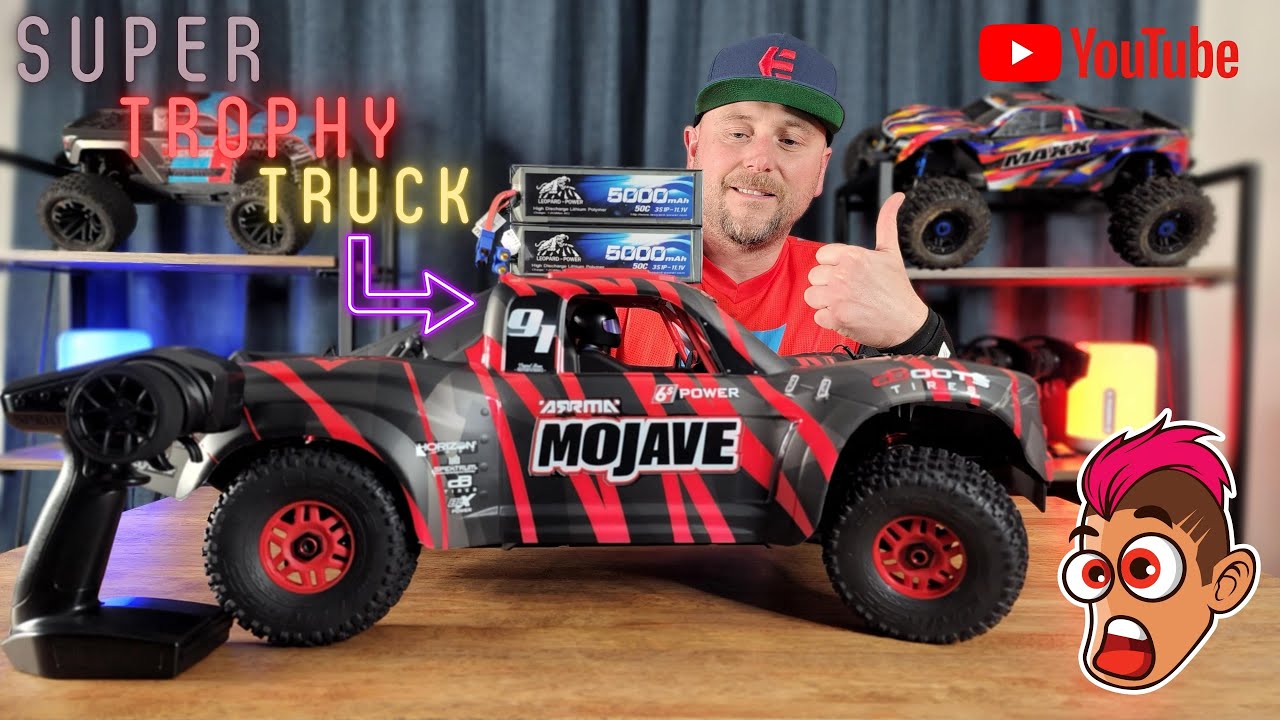HUGE Super Desert Truck - Arrma Mojave 1/7 Scale RC  - 6s Brushless Power