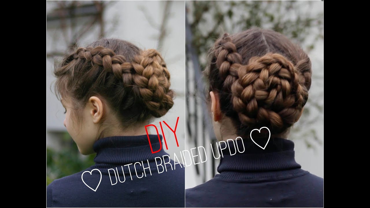 DIY Dutch braided updo tutorial ♡