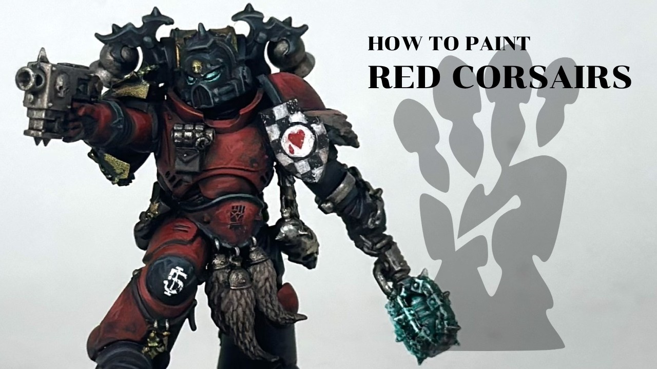 How to paint Red Corsairs for warhammer 40k without an airbrush