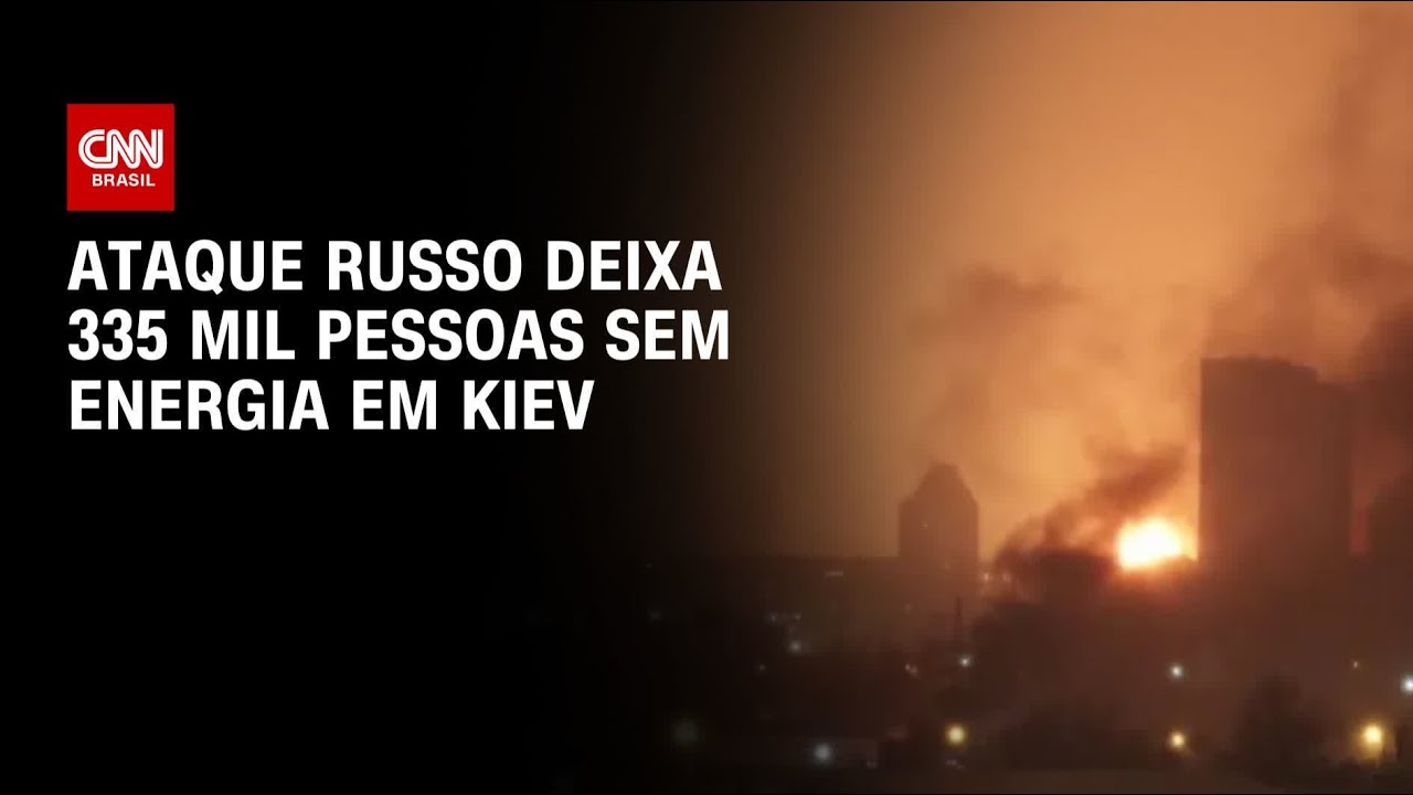 Guerra da Ucr&acirc;nia: Ataque russo deixa 335 mil pessoas sem energia em Kiev | LIVE CNN