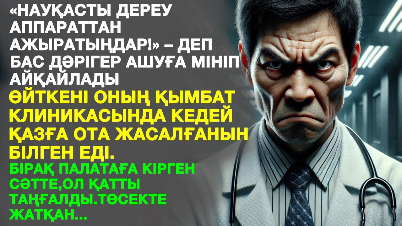«Науқасты дереу аппараттан ажыратыңдар!»