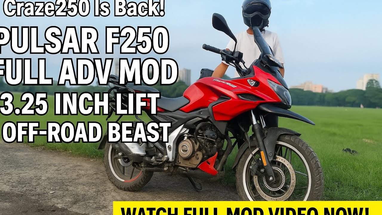 Nobody Has Done This Before! Pulsar F250 Full ADV Mod | 3.25inch Lift | Touring Monster