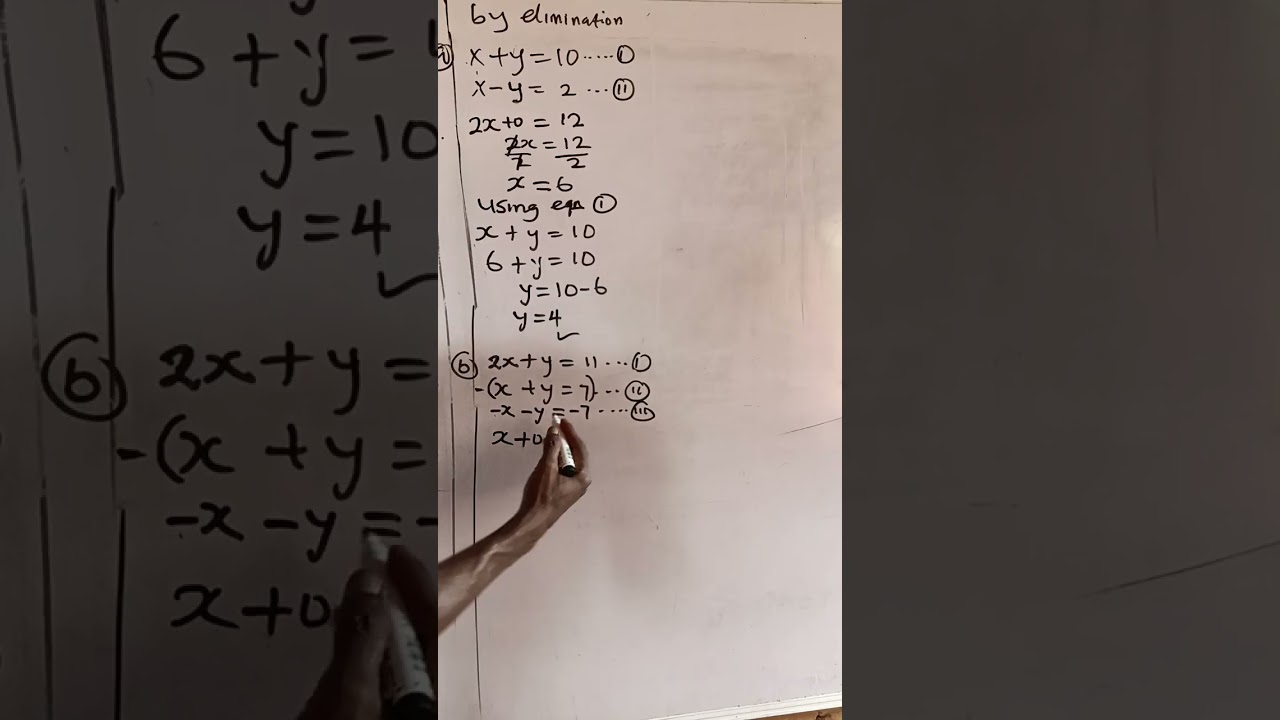 Simultaneous equation #maths #foryou 