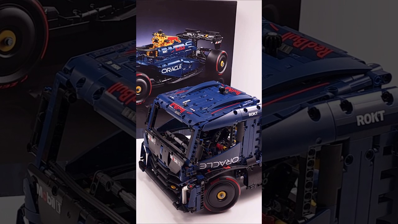LEGO Technic Race Truck MOC (1615 element&oacute;w) [42206] Alternatywny model do samochodu Oracle Red B...