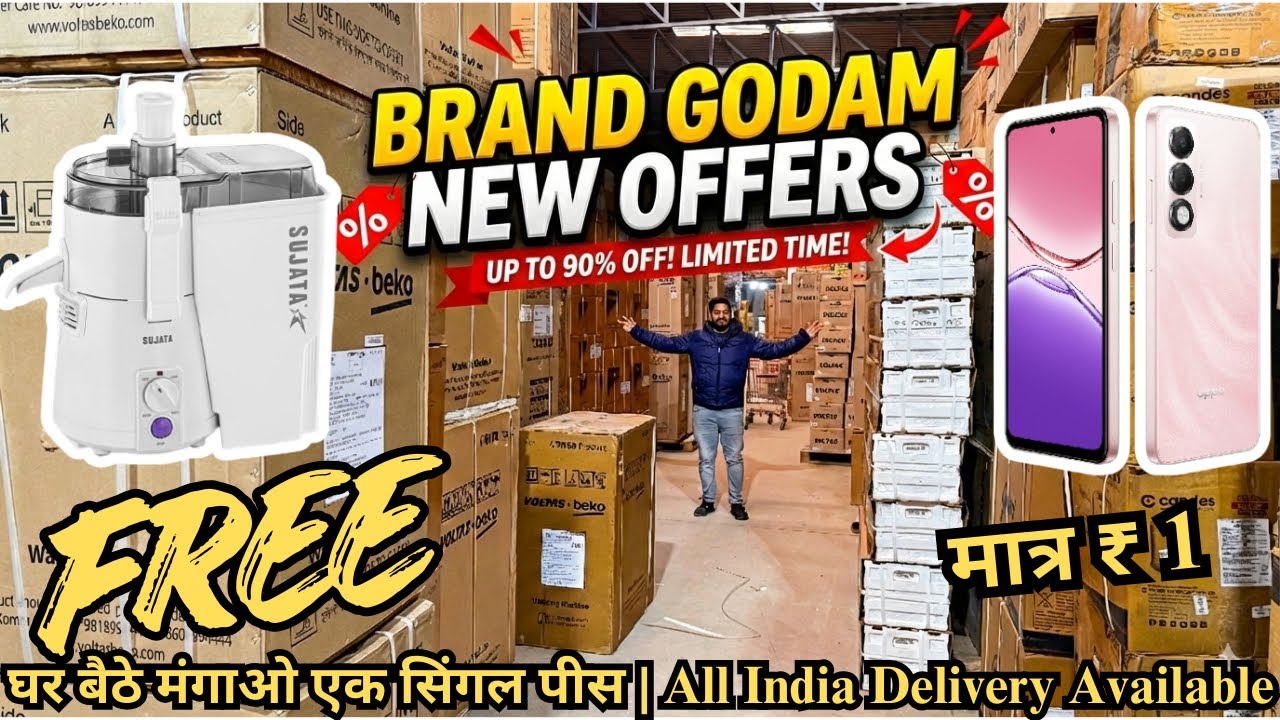 New Year Sale Brand Godam | Electronic | Home Appliances | Mobile | Crockery | Footwear | Cloths