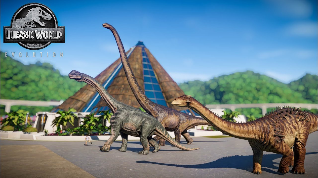 Ankylodocus, Camarasaurus, Mamenchisaurus & Indominus Rex Breakout! Jurassic World Evolution