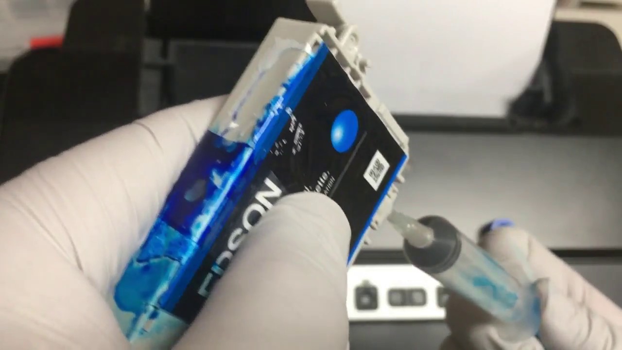 Epson Artisan 1430: заправка оригинального картриджа, сброс микросхемы, перезаправляемый картридж