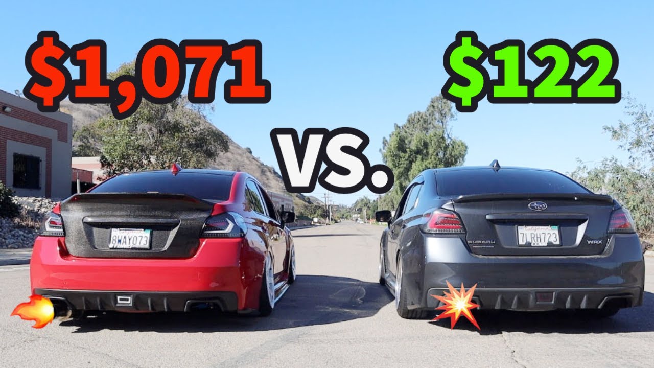 Subaru WRX: CHEAP Vs. EXPENSIVE Single Exit Exhaust!