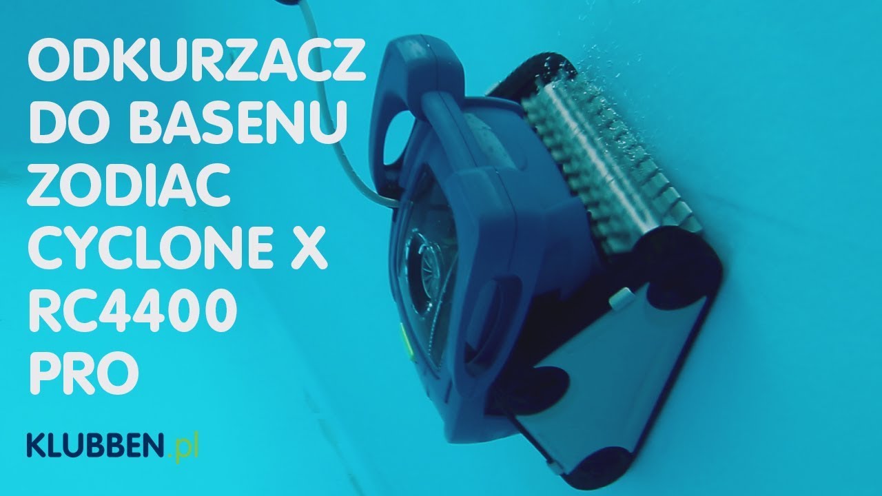 Czyszczenie basenu odkurzaczem Zodiac Cyclone X RC 4400
