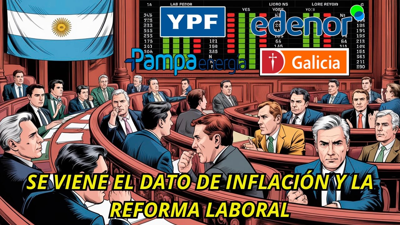 🟢 ANÁLISIS del MERVAL y ACCIONES ARGENTINAS - Inflación y Reforma Laboral - YPF GGAL PAMP BMA EDN