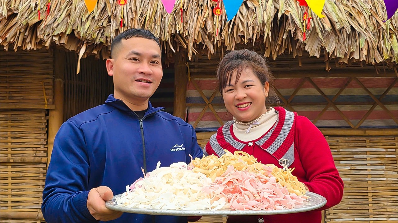 The simple life of Ngoc and Nga - delicious coconut jam in their dream home |@lytunga90