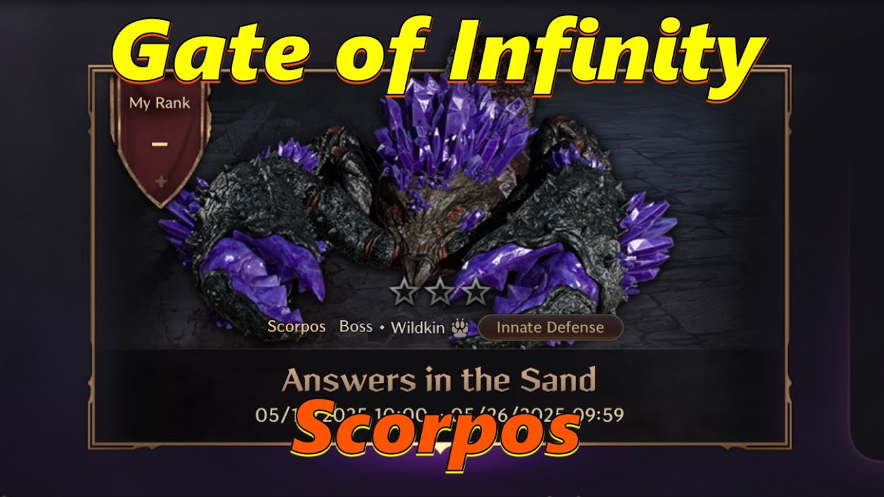 Throne and Liberty : Gate of Infinity - Scorpos