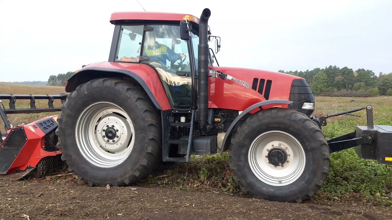 CASE CVX I REMET F5-200Mulczowanie 10 ha po wierzbie energetycznej cz.1