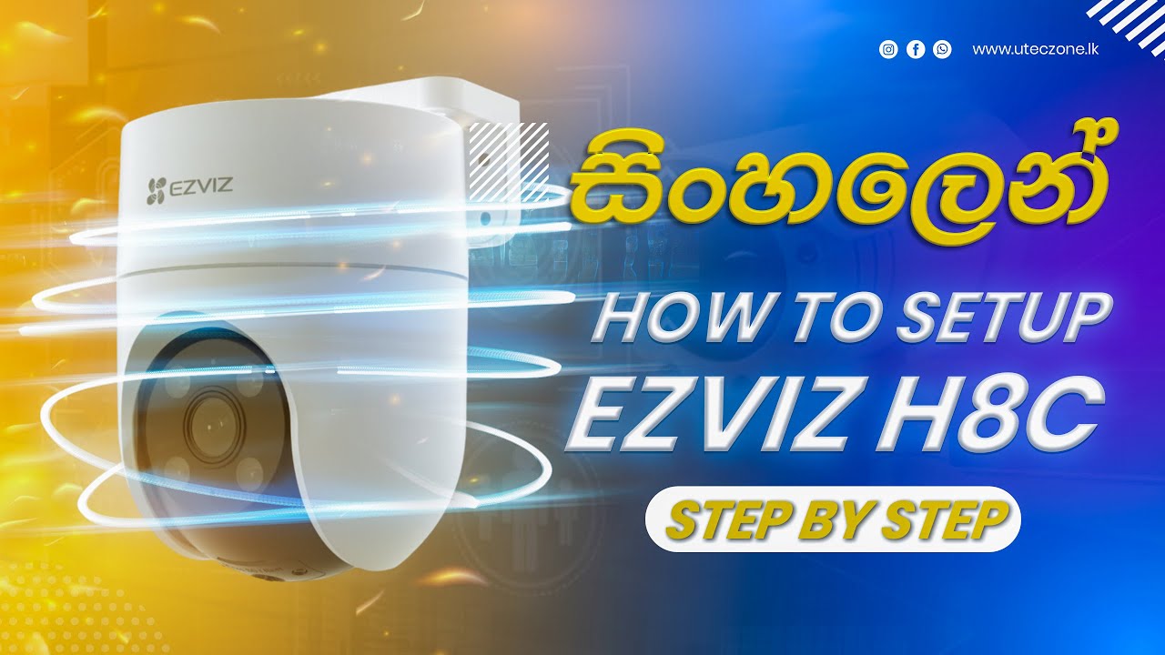 Ezviz H8c Outdoor Wifi Camera Installation Sinhala | Ezviz Wireless Camera Setup #ezviz #cctvinstall