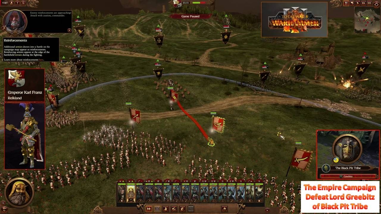 [*/\*] Total War Warhammer III - The Empire Campaign - Lord Greebitz (Normal)