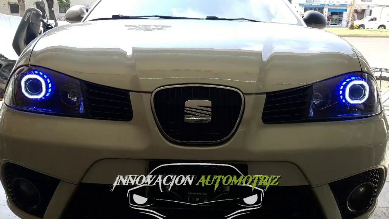MODIFICACION FAROS RETROFIT A SEAT IBIZA III LUPA CUADRO TORNADO