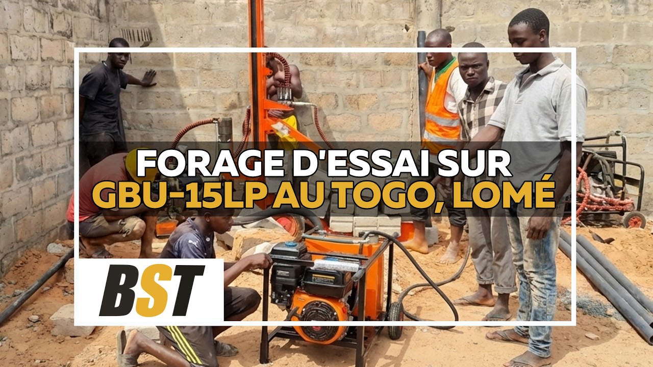 Forage d'essai sur GBU-15LP au Togo, Lomé