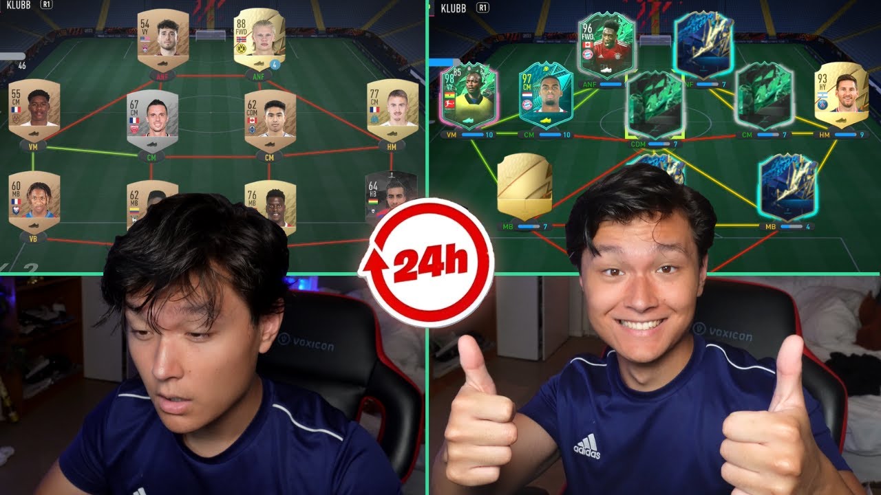 Skaffar det bästa möjliga laget från start i FIFA 22 på 24h!