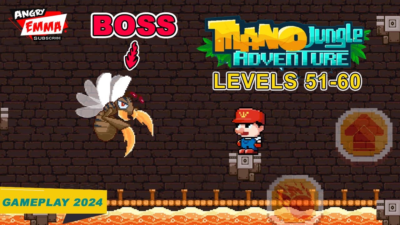 Mano Jungle Adventure - Levels 51-60 + BOSS (Gameplay 2024)