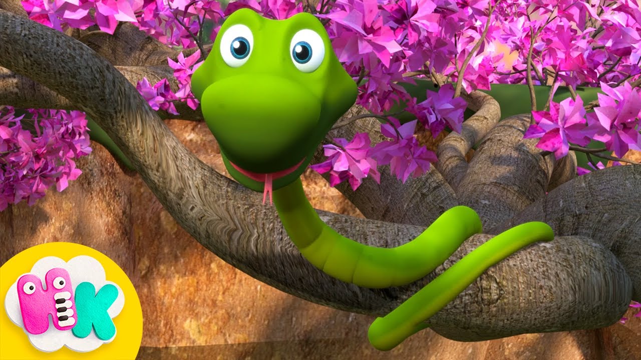 Afrikas Djur barnsång 🐒 Lejon, elefant, tigrar, krokodiler, apor och fler vilda djur 🦒 HeyKids