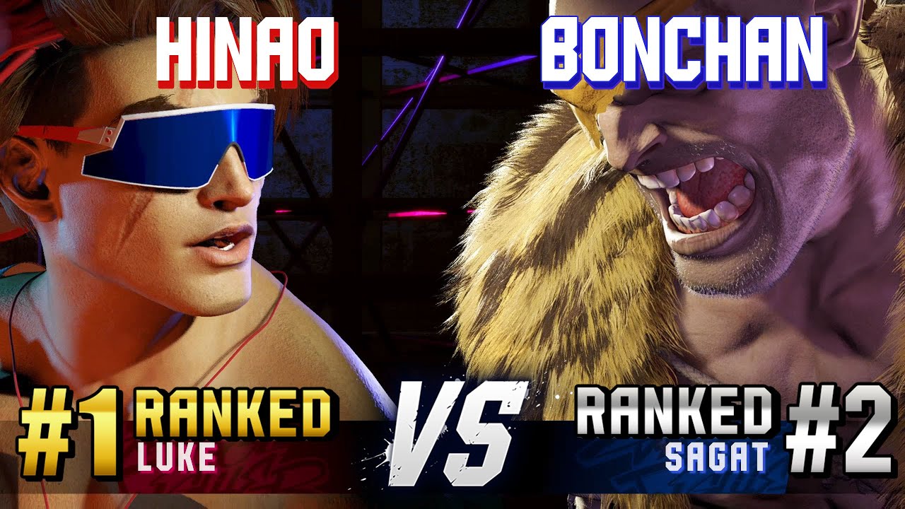 SF6 ▰ HINAO (#1 Ranked Luke) vs BONCHAN (#2 Ranked Sagat) ▰ High Level Gameplay