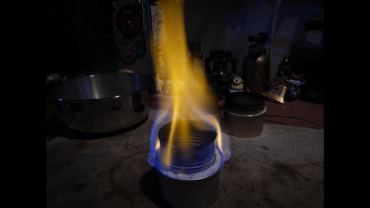 Fancy Feast Stove with a Paper Towel Wick