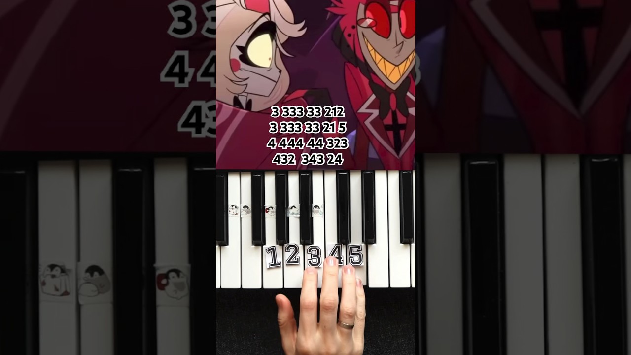 🎹 Insane A Hazbin Hotel |  PIANO TUTORIAL #piano #tutorial #hazbinhotel