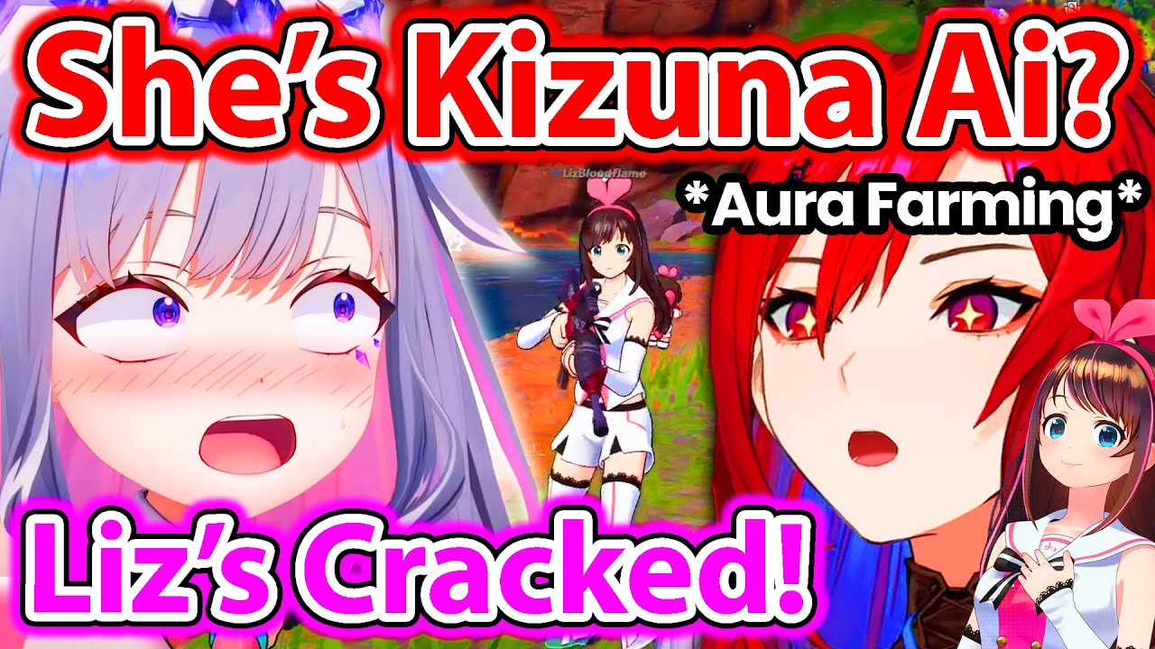 Liz Joins Biboo's Stream, Starts Aura Farming and Actually Cracked in Fortnite 【Hololive】