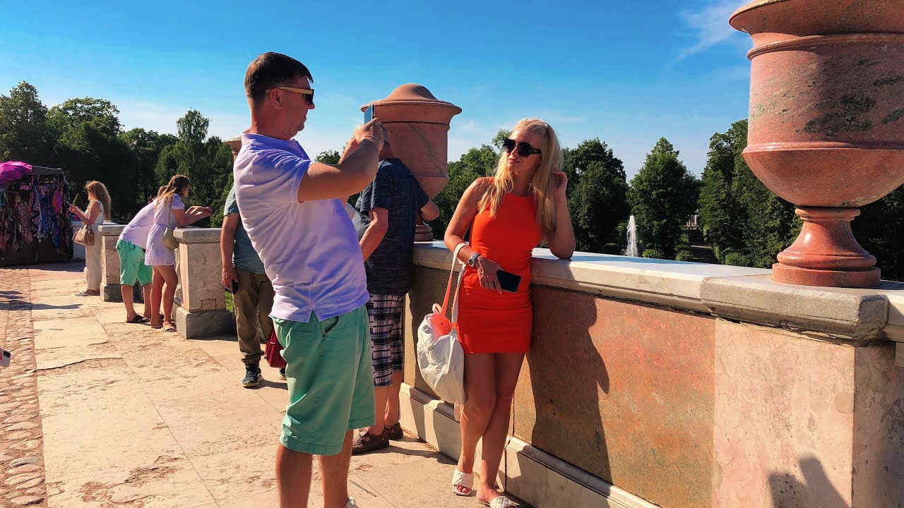 PETERHOF PARK, Fountains. (Part 3) Walking tour | Saint Petersburg, RUSSIA, July 01, 2022