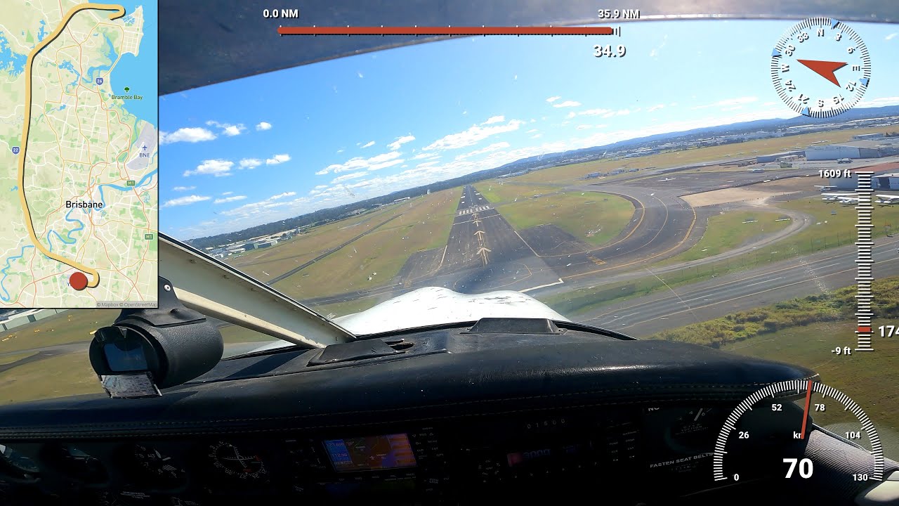 Flight from Redcliffe (YRED) to Archerfield (YBAF) on Piper Archer P28A